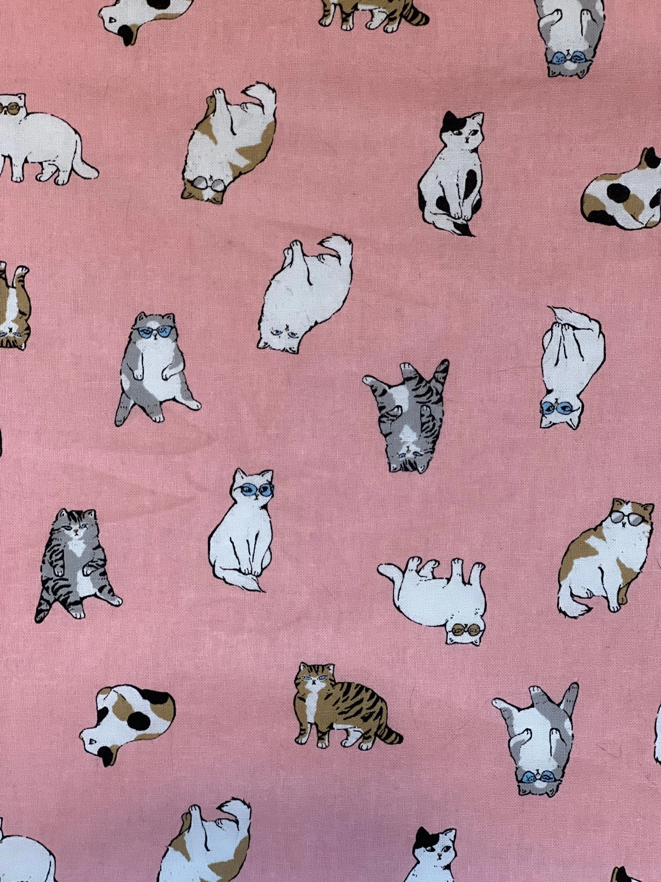 Catnip & Silvervine Filled Cat Bed - Pink Glasses - Image 2